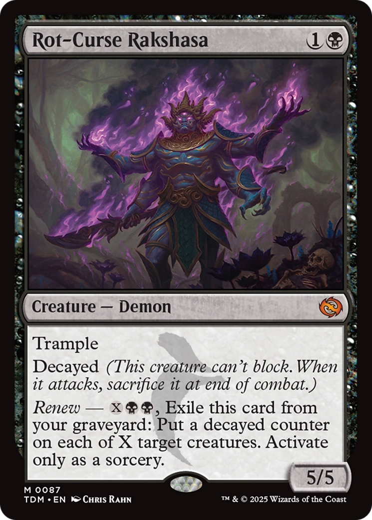 Rot-Curse Rakshasa (TDM-087) - [Tarkir: Dragonstorm] Foil