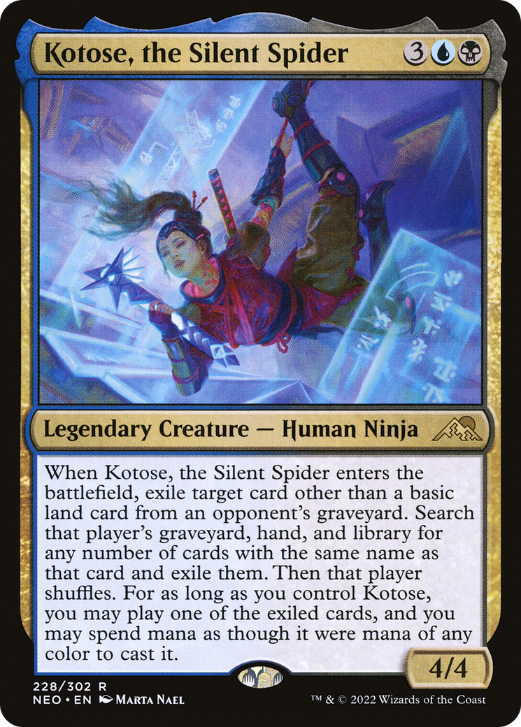 Kotose, the Silent Spider (NEO-228) - [Kamigawa: Neon Dynasty]