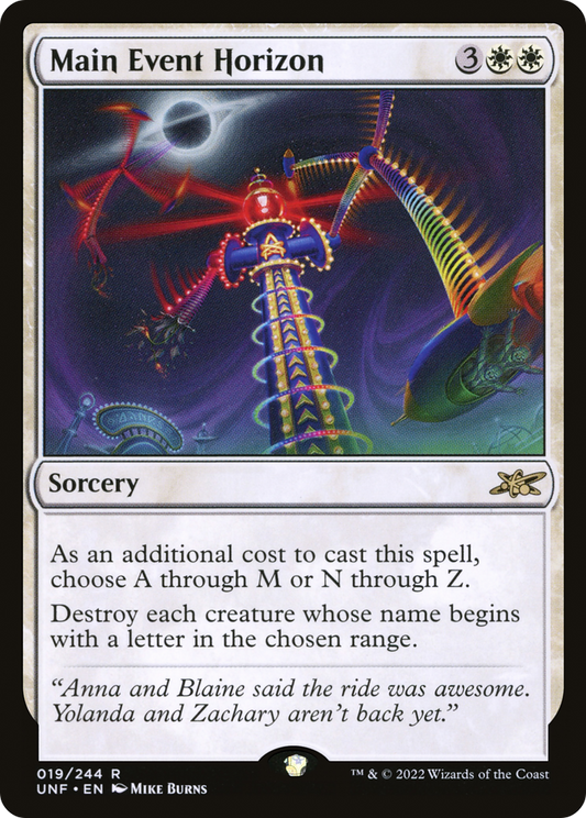 Main Event Horizon (UNF-019) - [Unfinity] Foil