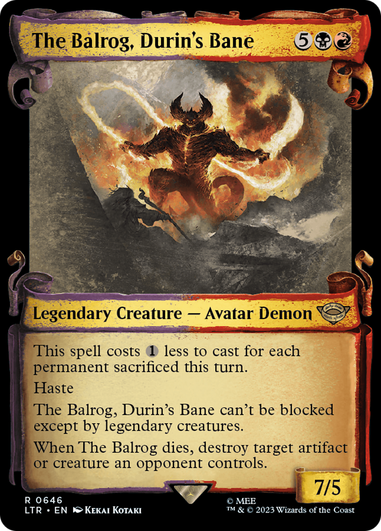 The Balrog, Durin's Bane (LTR-646) - [The Lord of the Rings: Tales of Middle-earth]: (Showcase)