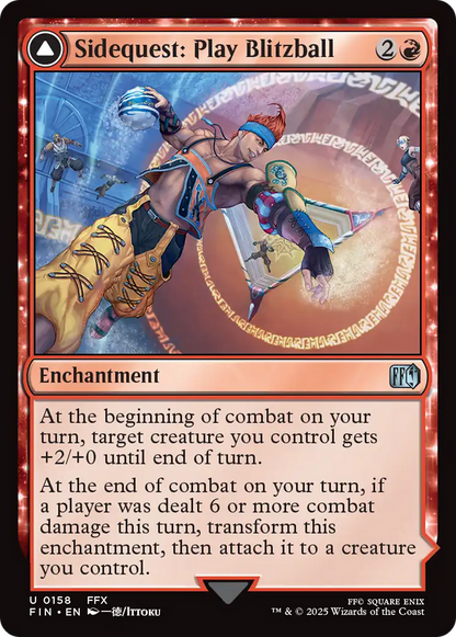 Sidequest: Play Blitzball // World Champion, Celestial Weapon (FIN-158) - [FINAL FANTASY]: (enchantment)