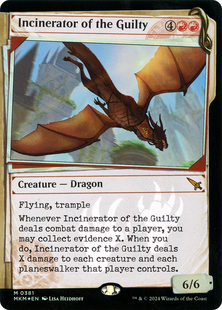 Incinerator of the Guilty (MKM-381) - [Murders at Karlov Manor]: (Showcase) Foil