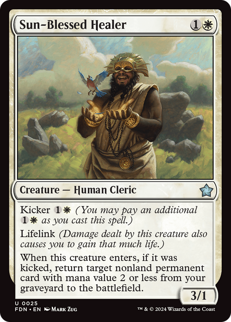 Sun-Blessed Healer (FDN-025) - [Foundations] Foil