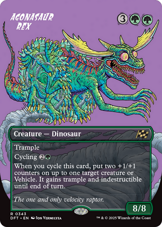 Agonasaur Rex (DFT-343) - [Aetherdrift] (Borderless) Foil