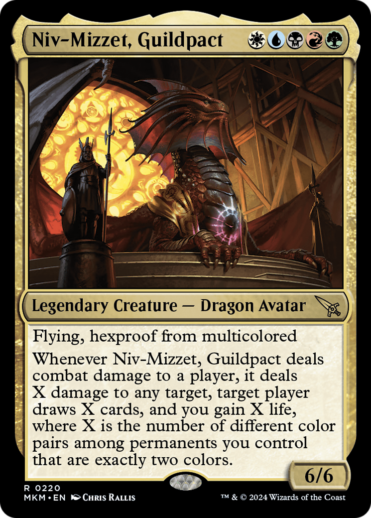 Niv-Mizzet, Guildpact (MKM-220) - [Murders at Karlov Manor] Foil