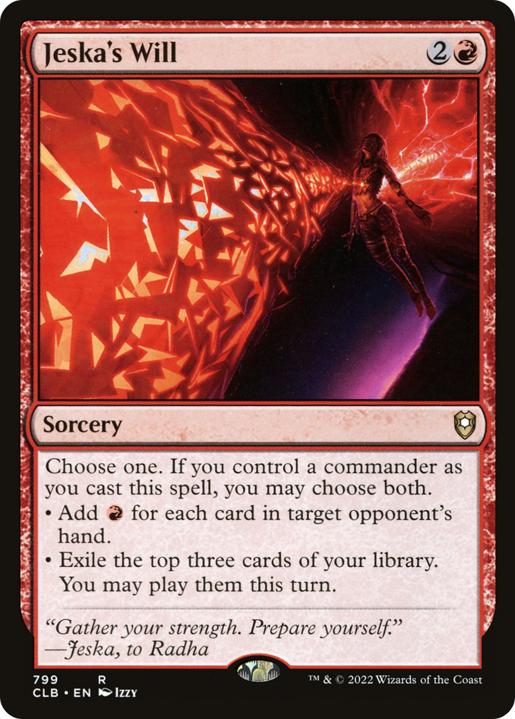Jeska's Will (CLB-799) - [Commander Legends: Battle for Baldur's Gate]