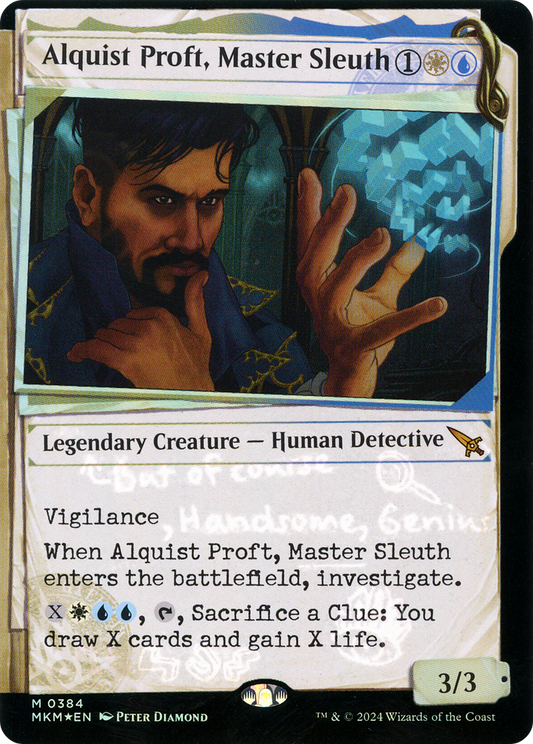 Alquist Proft, Master Sleuth (MKM-384) - [Murders at Karlov Manor]: (Showcase) Foil