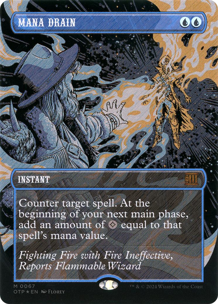 Mana Drain (OTP-067) - [Breaking News] (Borderless) Foil