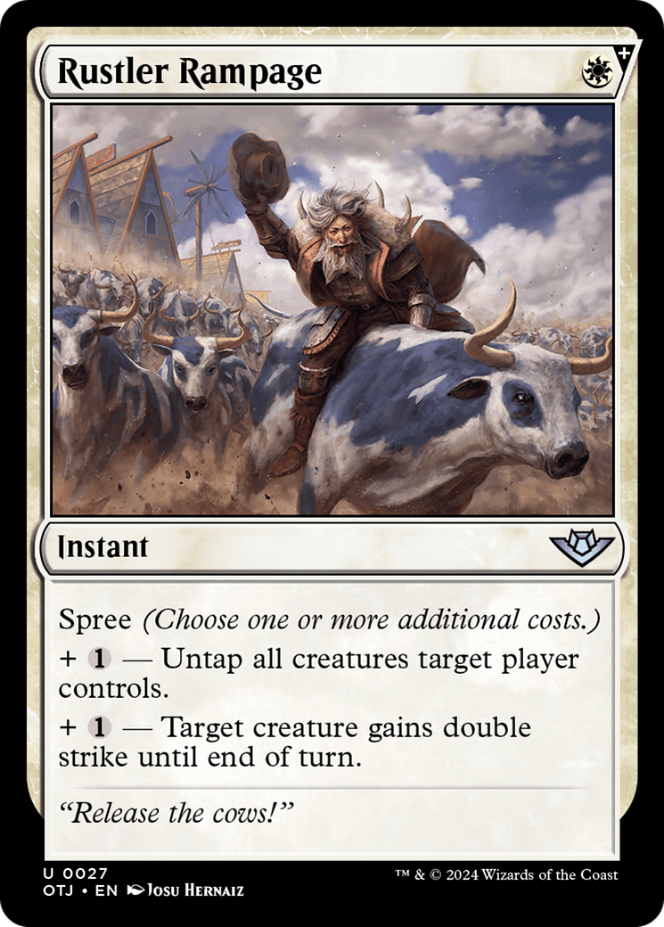 Rustler Rampage (OTJ-027) - [Outlaws of Thunder Junction]: (spree) Foil