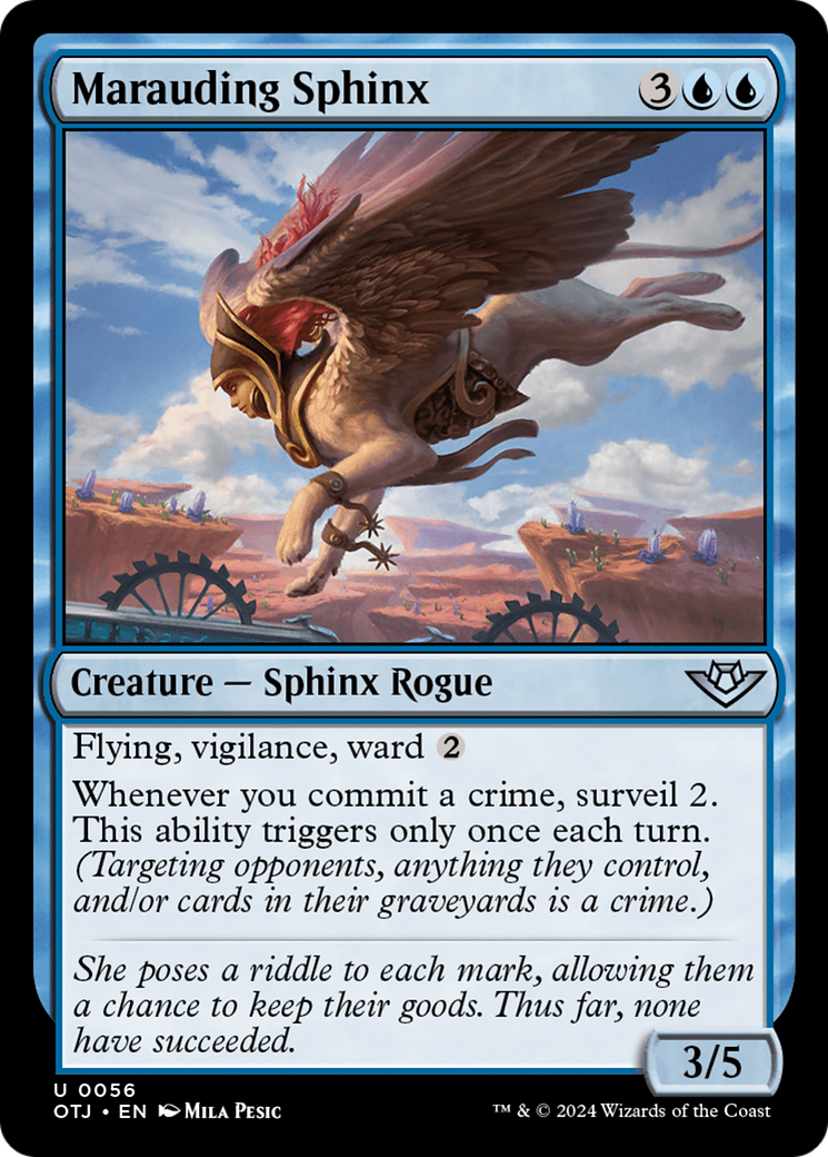Sphinx en maraude (OTJ-056) - [Hors-la-loi de Thunder Junction] Foil 
