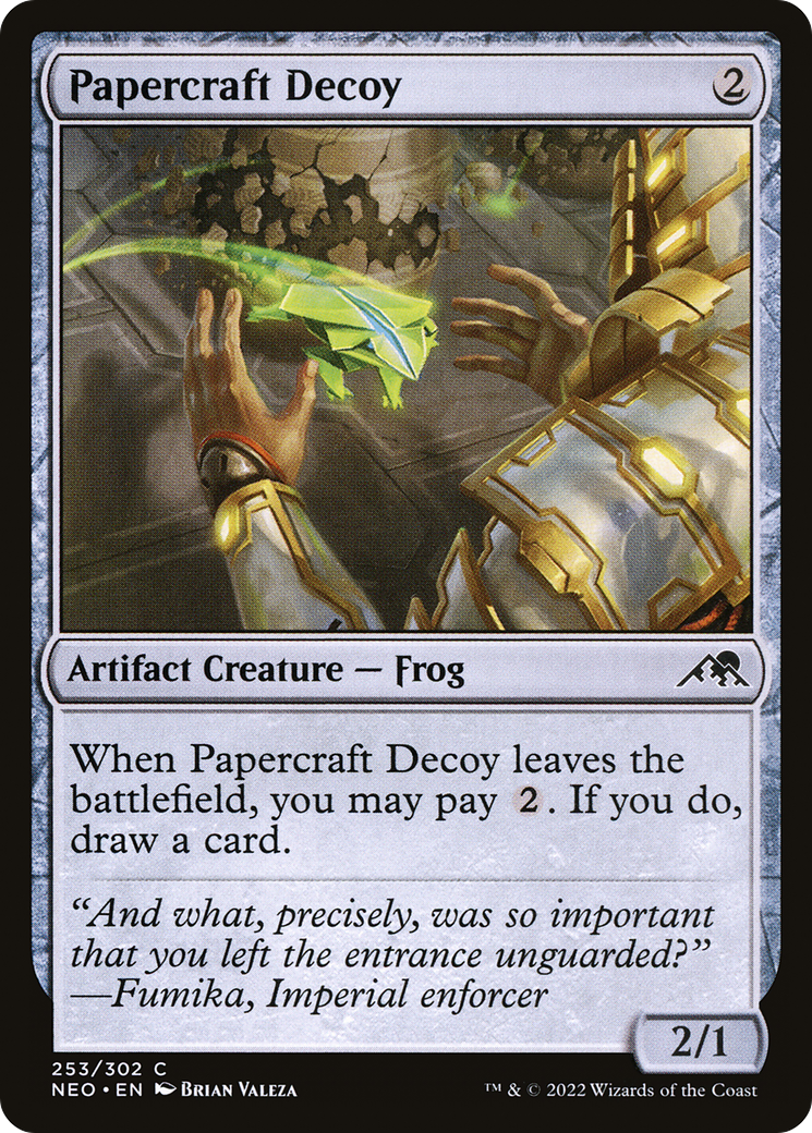 Papercraft Decoy (NEO-253) - [Kamigawa: Neon Dynasty] Foil