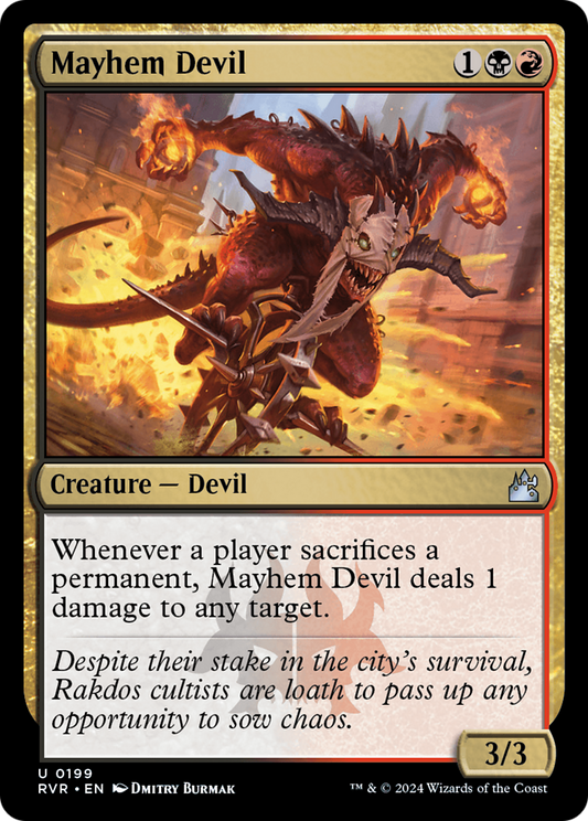 Mayhem Devil (RVR-199) - [Ravnica Remastered] Foil