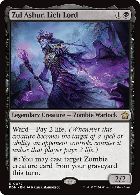 Zul Ashur, Lich Lord (FDN-077) - [Foundations] Foil