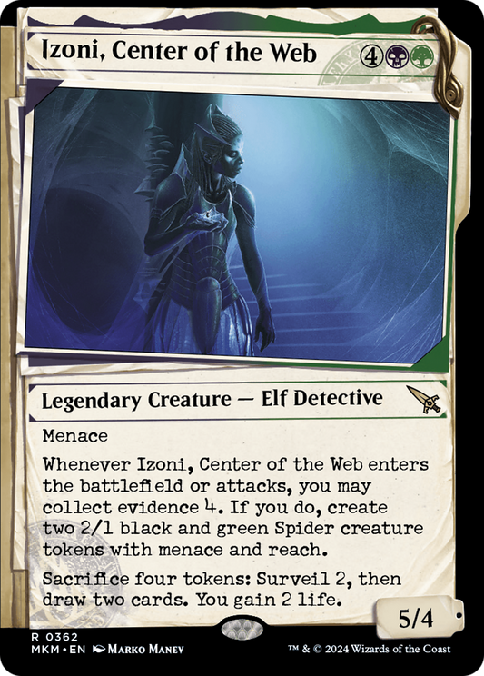 Izoni, Center of the Web (MKM-362) - [Murders at Karlov Manor]: (Showcase) Foil