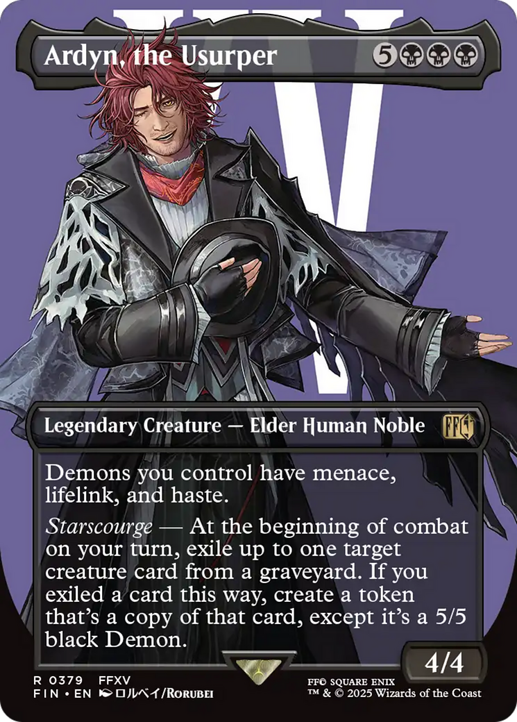 Ardyn, the Usurper (Borderless) (0379) (FIN-379) - [FINAL FANTASY] (Borderless) Foil