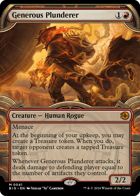Generous Plunderer (BIG-041) - [The Big Score]: (Showcase) Foil