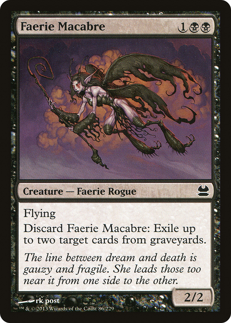 Faerie Macabre (MMA-086) - [Modern Masters] Foil
