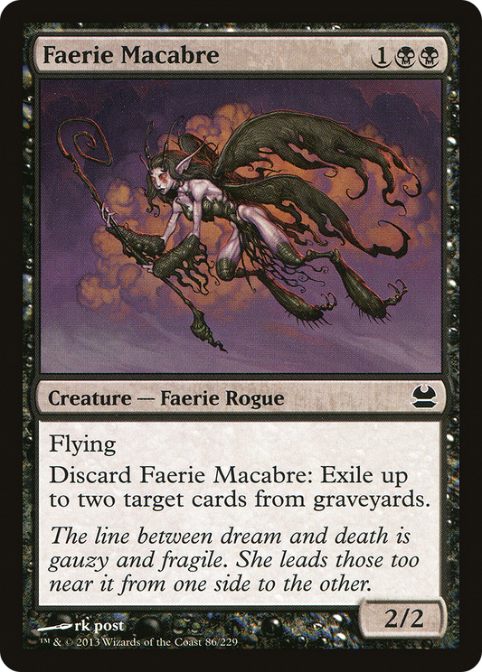 Faerie Macabre (MMA-086) - [Modern Masters] Foil