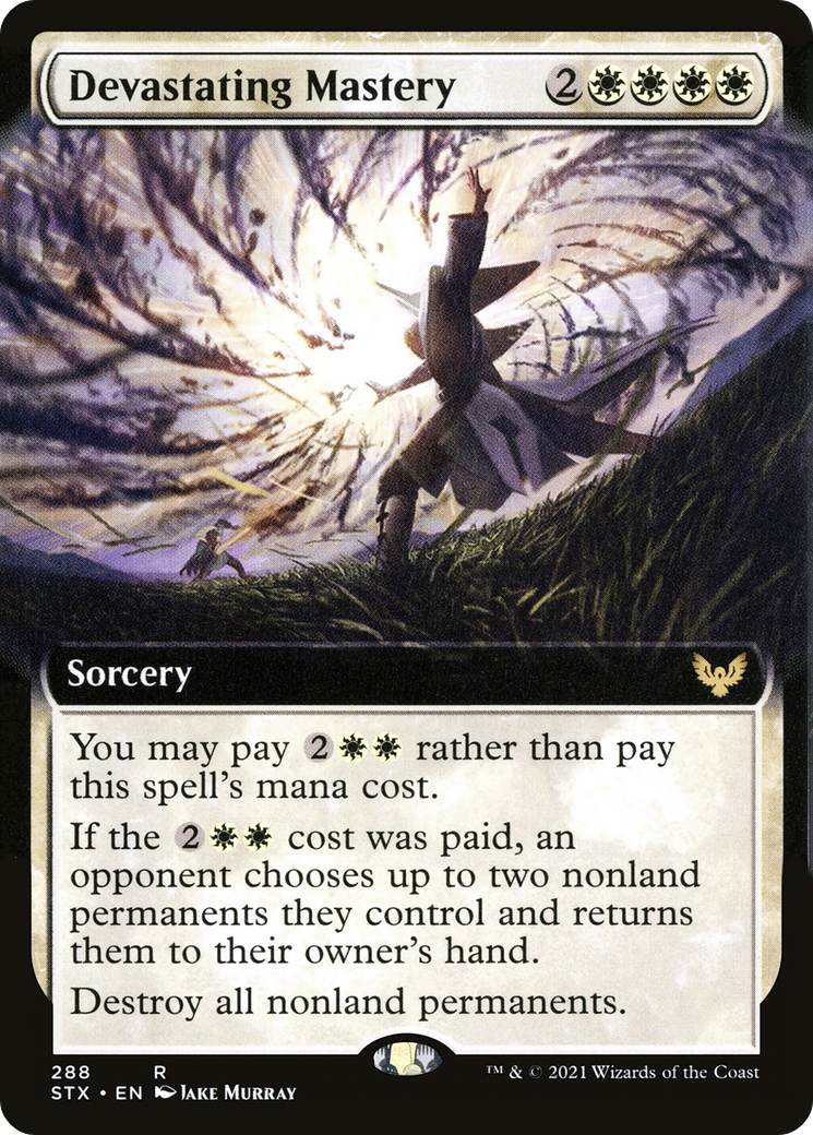 Devastating Mastery (STX-288) - [Strixhaven: School of Mages]: (Extended Art)