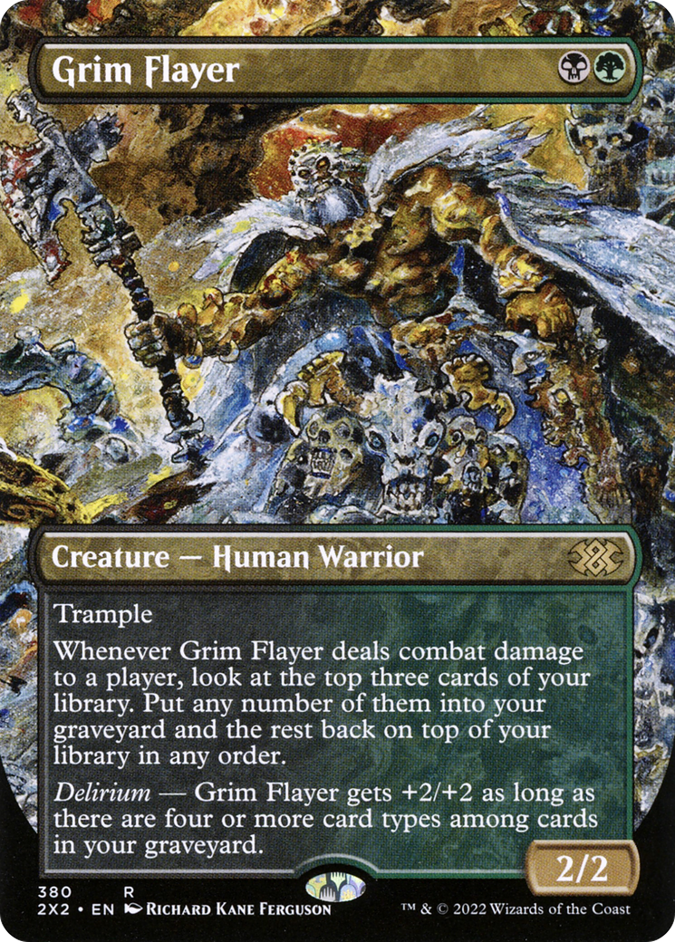 Grim Flayer (2X2-380) - [Double Masters 2022] (Borderless) Foil