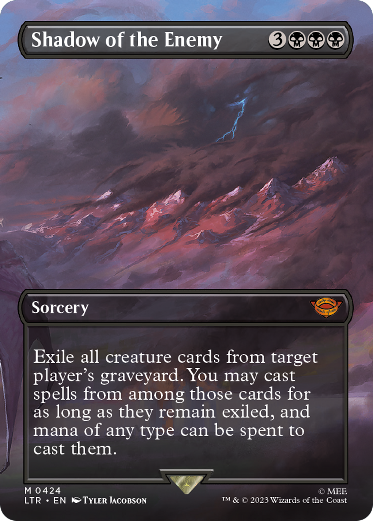 Shadow of the Enemy (LTR-424) - [The Lord of the Rings: Tales of Middle-earth] (Borderless) Foil