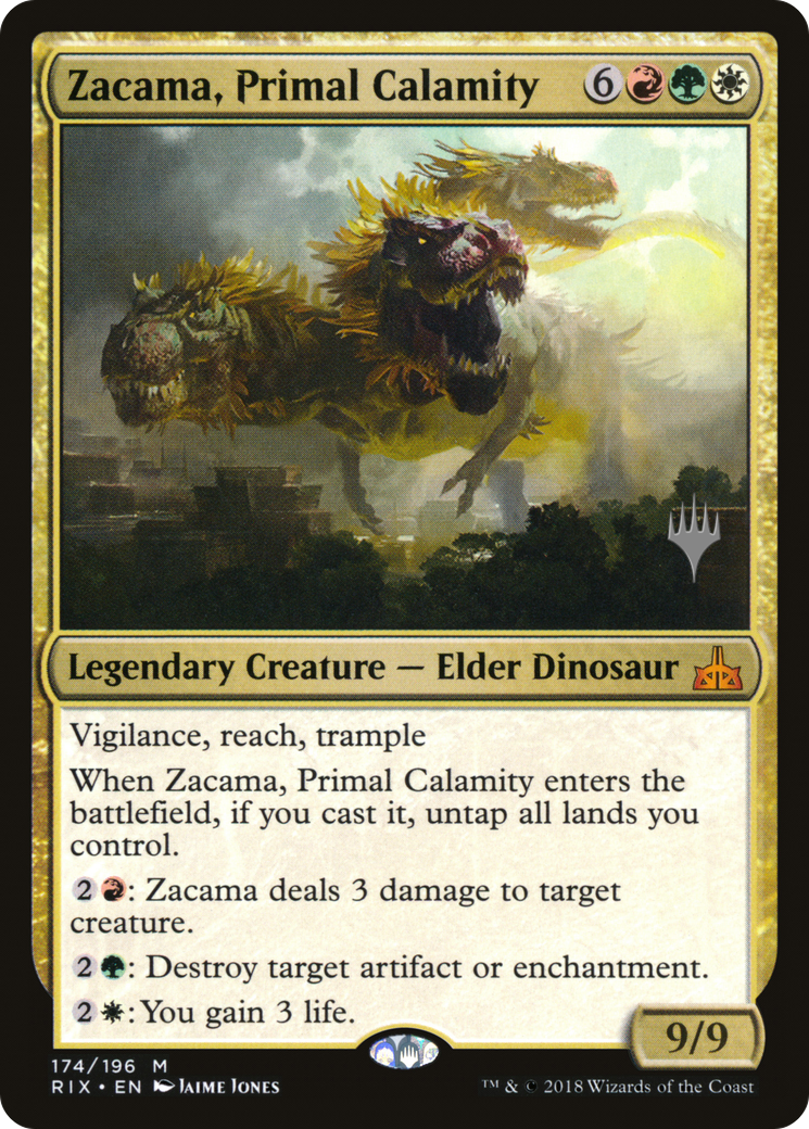 Zacama, Primal Calamity (PPM20-174) - [Rivals of Ixalan Promos] Foil