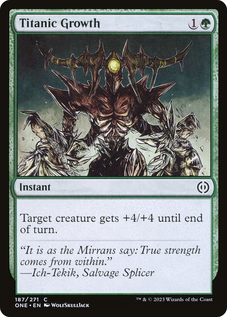 Titanic Growth (ONE-187) - [Phyrexia: All Will Be One] Foil