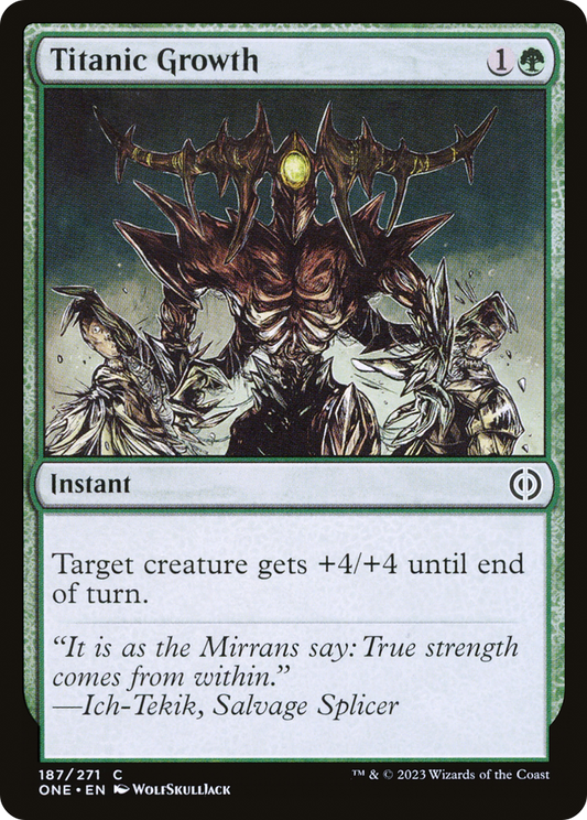 Titanic Growth (ONE-187) - [Phyrexia: All Will Be One] Foil