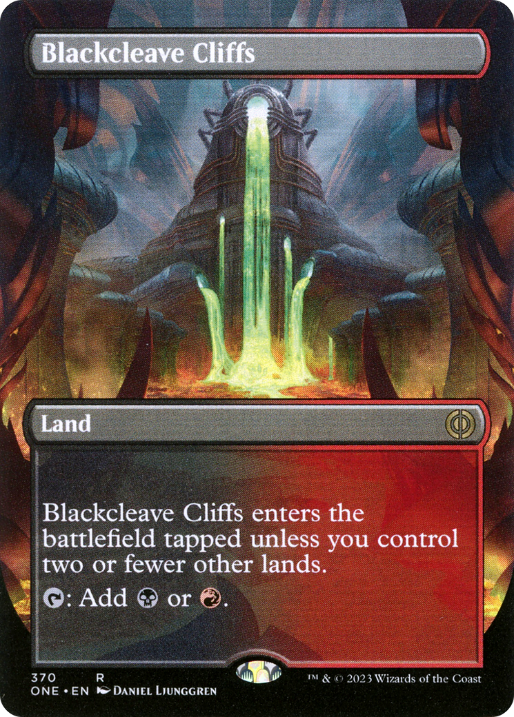 Blackcleave Cliffs (ONE-370) - [Phyrexia: All Will Be One] (Borderless)