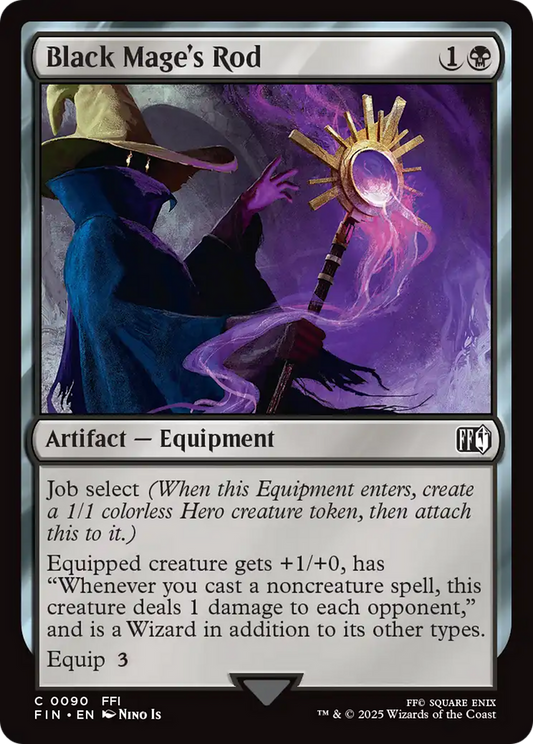 Black Mage's Rod (FIN-090) - [FINAL FANTASY] Foil