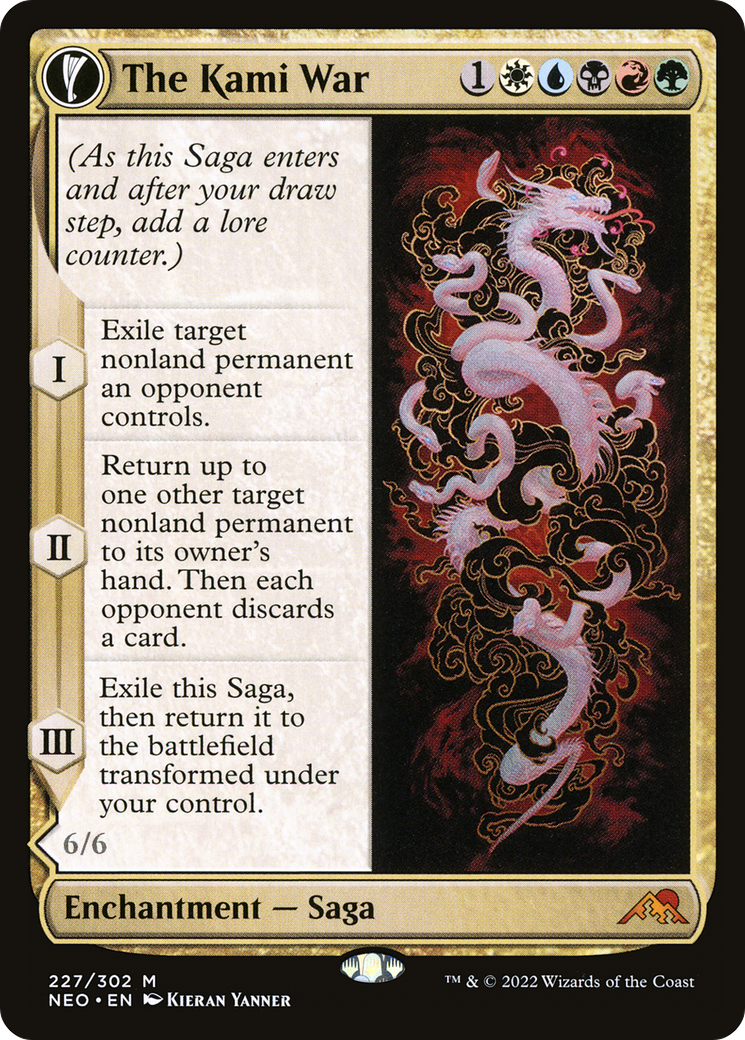 The Kami War // O-Kagachi Made Manifest (NEO-227) - [Kamigawa: Neon Dynasty]: (fandfc, enchantment)