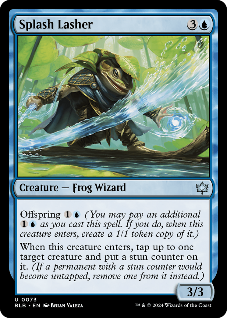 Splash Lasher (BLB-073) - [Bloomburrow] Foil