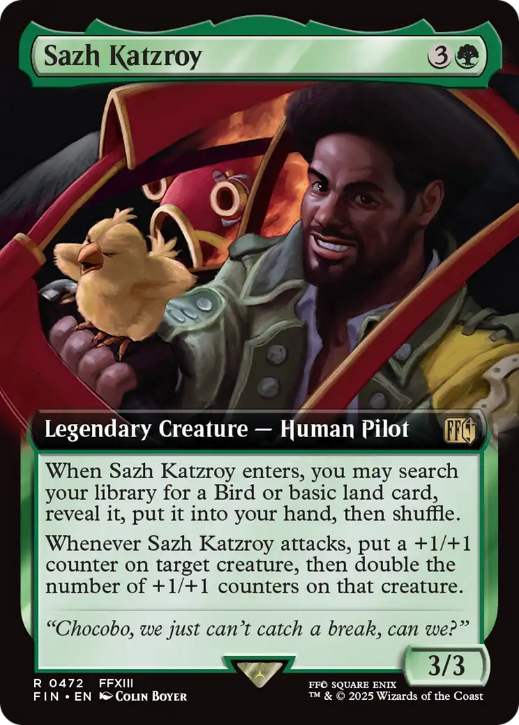 Sazh Katzroy (FIN-472) - [FINAL FANTASY]: (Extended Art) Foil