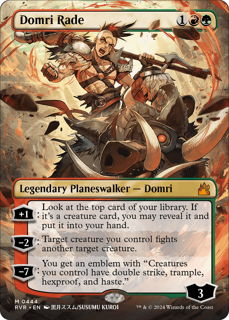 Domri Rade (RVR-444) - [Ravnica Remastered] (Borderless) Foil