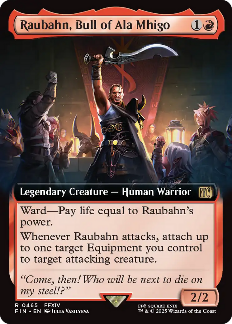 Raubahn, Bull of Ala Mhigo (FIN-465) - [FINAL FANTASY]: (Extended Art) Foil