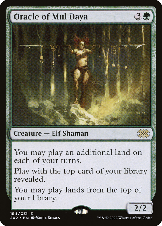 Oracle of Mul Daya (2X2-154) - [Double Masters 2022] Foil