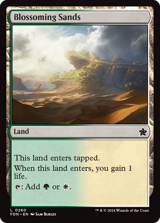 Blossoming Sands (FDN-260) - [Foundations] Foil