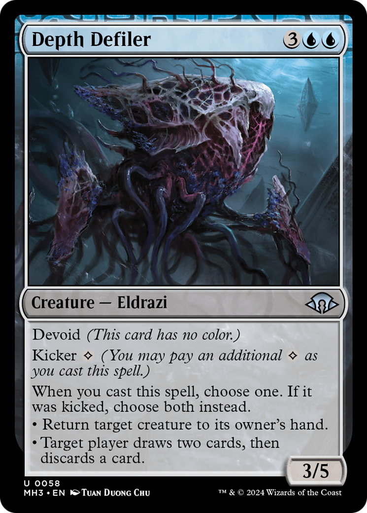 Depth Defiler (MH3-058) - [Modern Horizons 3] Foil