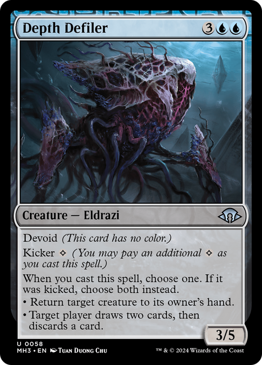 Defiler de profondeur (MH3-058) - [Modern Horizons 3] Feuille 