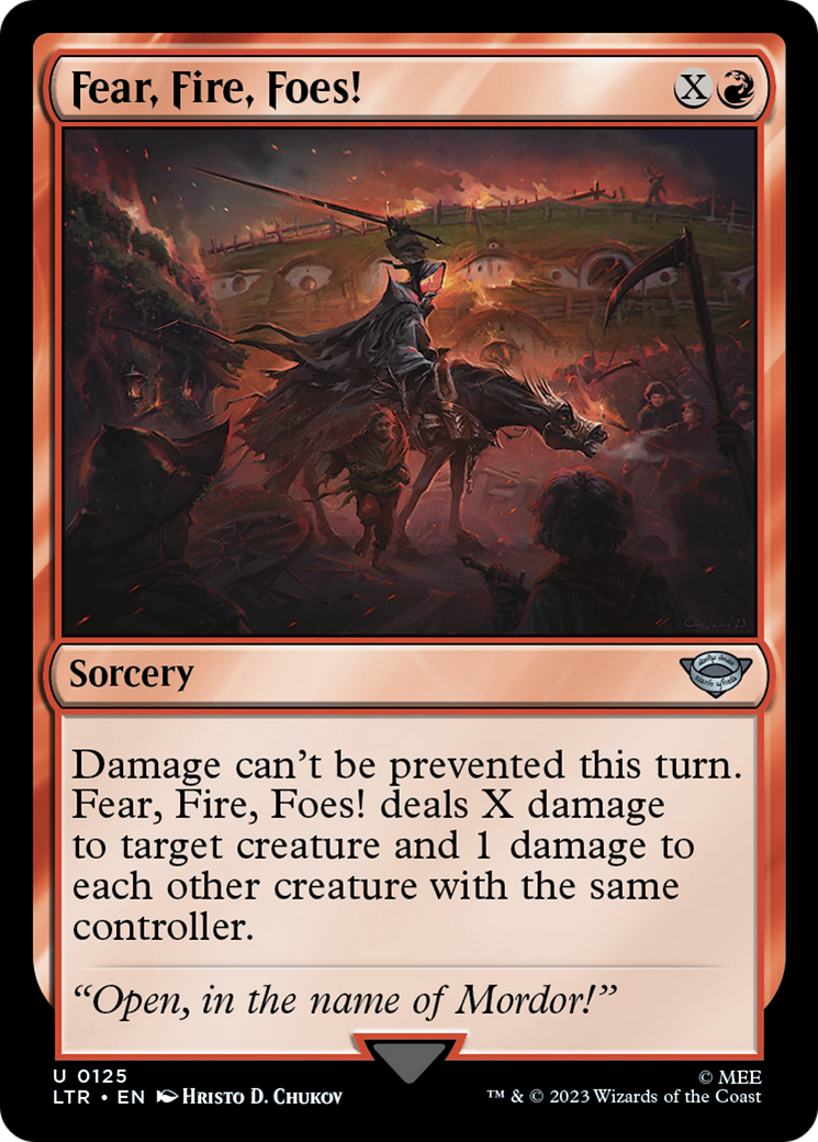 Fear, Fire, Foes! (LTR-125) - [The Lord of the Rings: Tales of Middle-earth] Foil