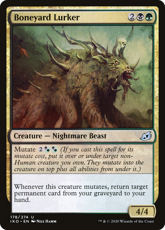 Boneyard Lurker (IKO-178) - [Ikoria: Lair of Behemoths] Foil