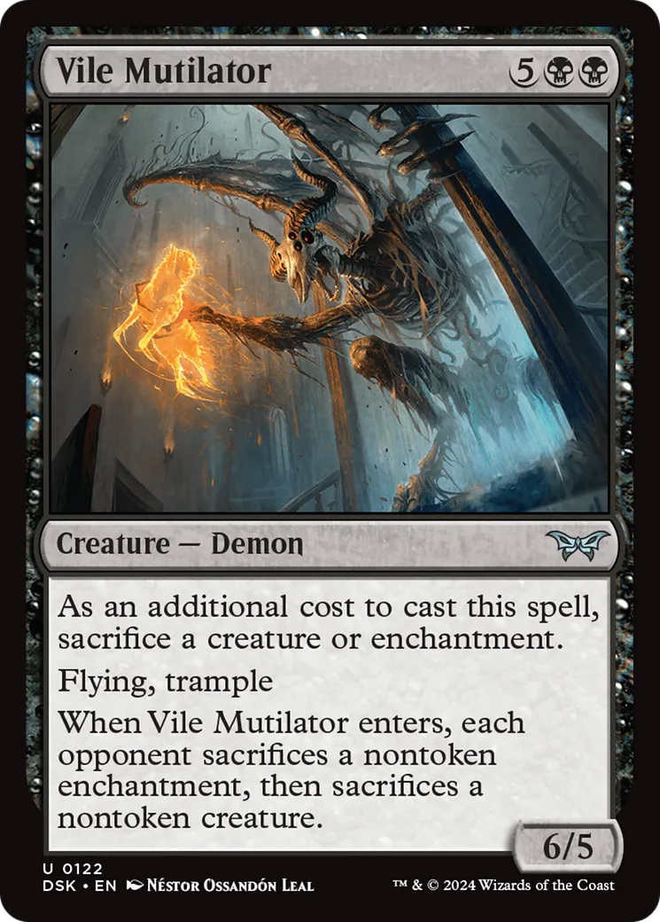 Vile Mutilator (DSK-122) - [Duskmourn: House of Horror] Foil