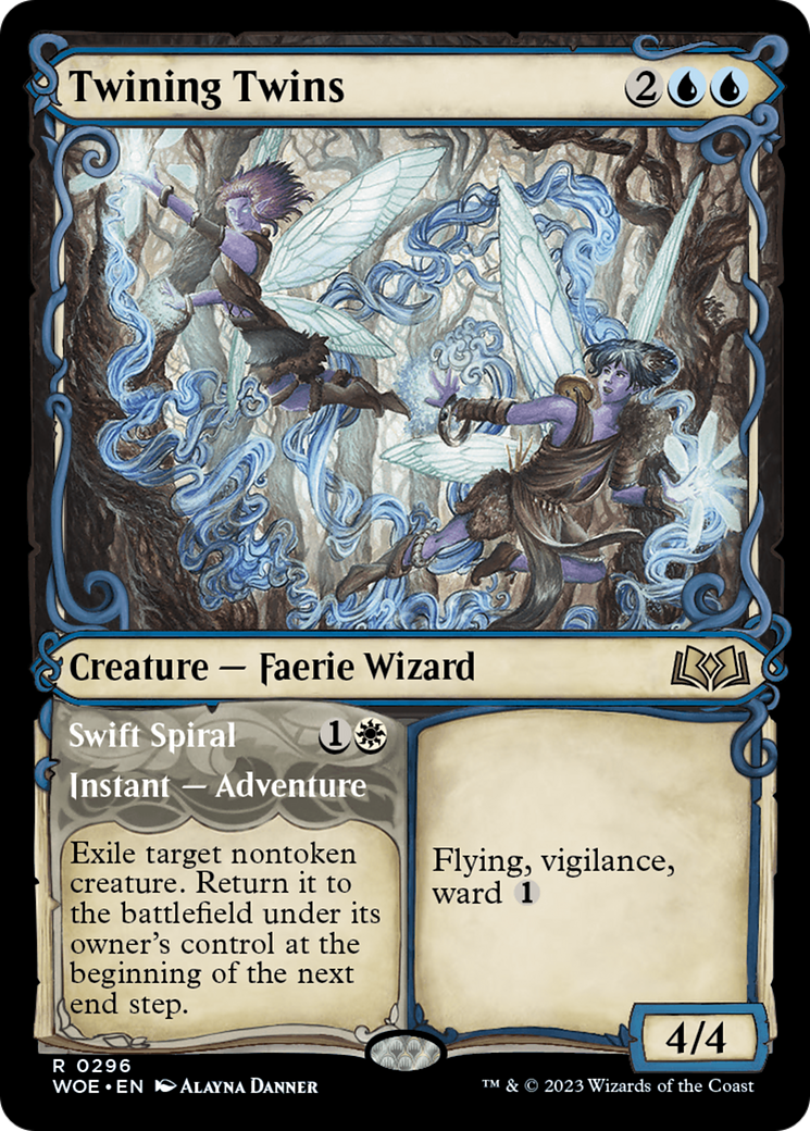 Twining Twins (Showcase) (WOE-296) - [Wilds of Eldraine]: (Showcase) Foil