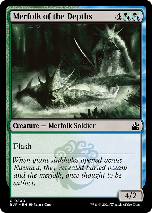Merfolk of the Depths (RVR-200) - [Ravnica Remastered] Foil