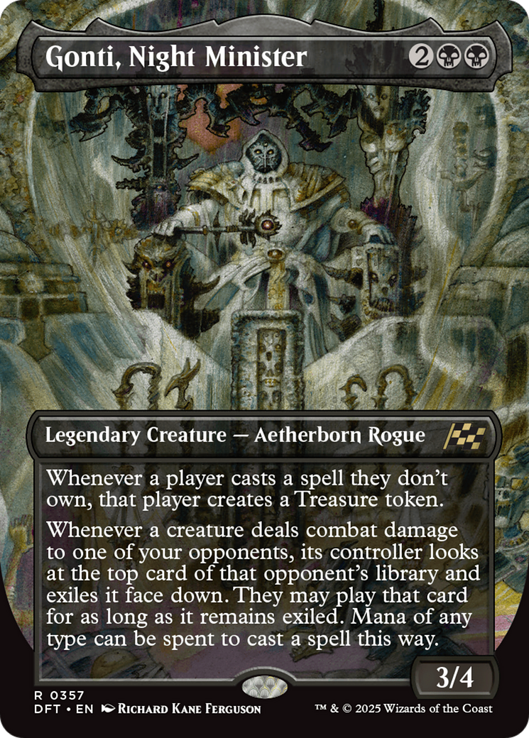 Gonti, Night Minister (DFT-357) - [Aetherdrift] (Borderless) Foil