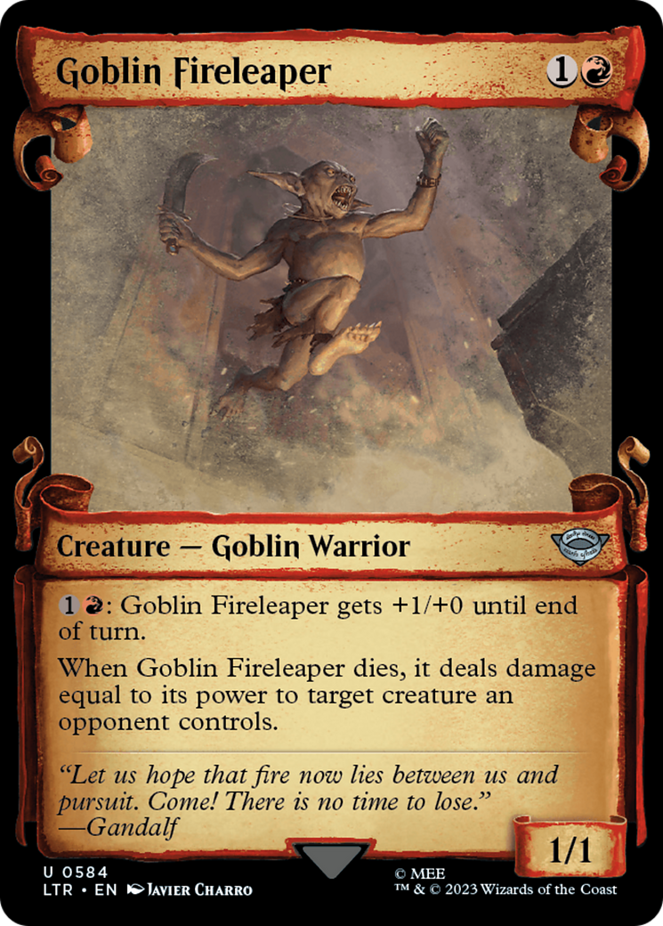Goblin Fireleaper (LTR-584) - [The Lord of the Rings: Tales of Middle-earth]: (Showcase) Foil