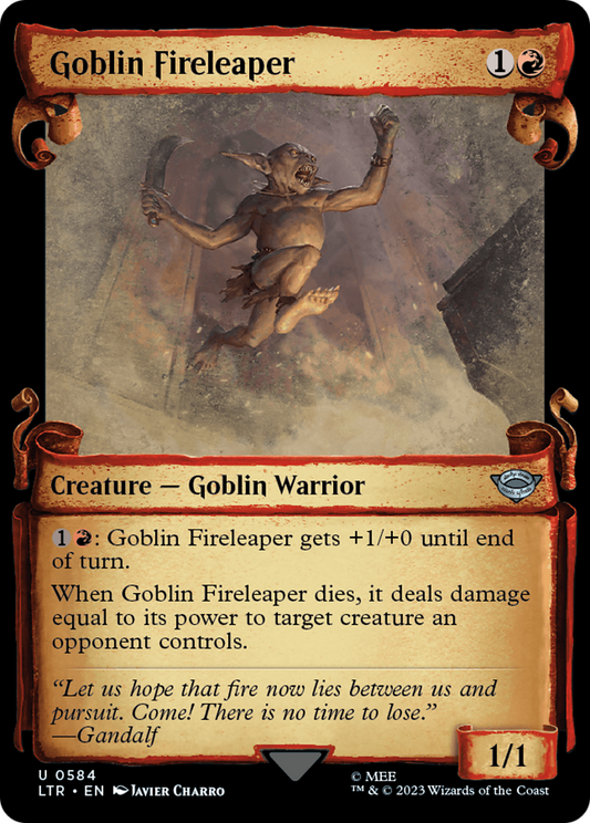 Goblin Fireleaper (LTR-584) - [The Lord of the Rings: Tales of Middle-earth]: (Showcase) Foil
