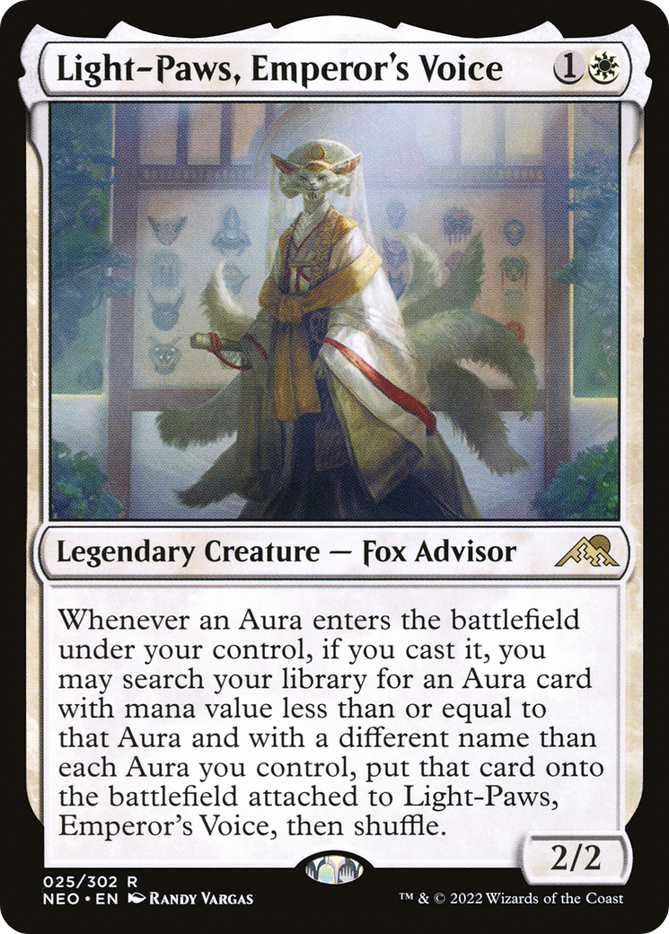 Light-Paws, Emperor's Voice (NEO-025) - [Kamigawa: Neon Dynasty] Foil