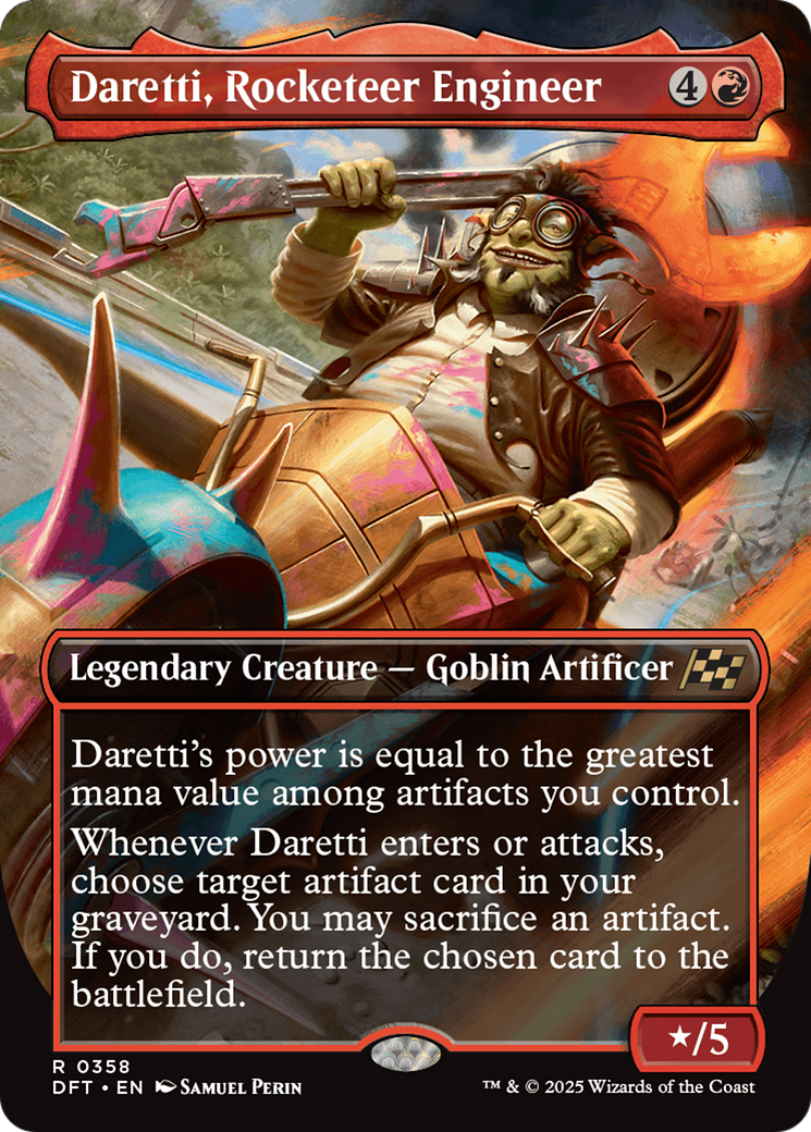 Daretti, Rocketeer Engineer (DFT-358) - [Aetherdrift] (Borderless) Foil