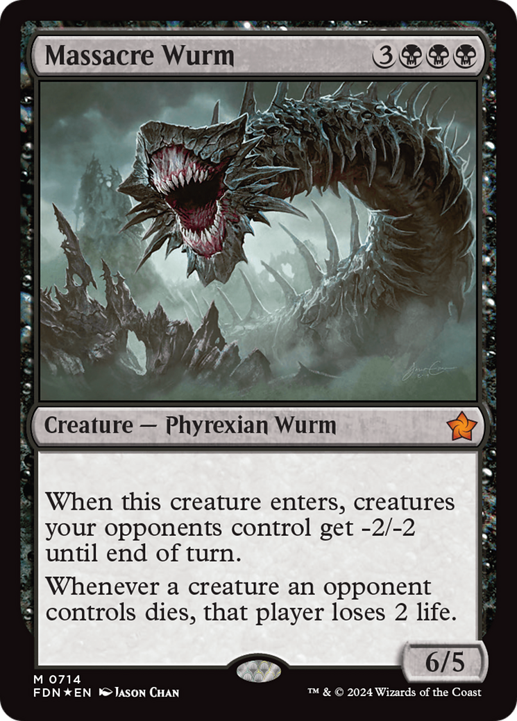 Massacre Wurm (FDN-714) - [Foundations] Foil